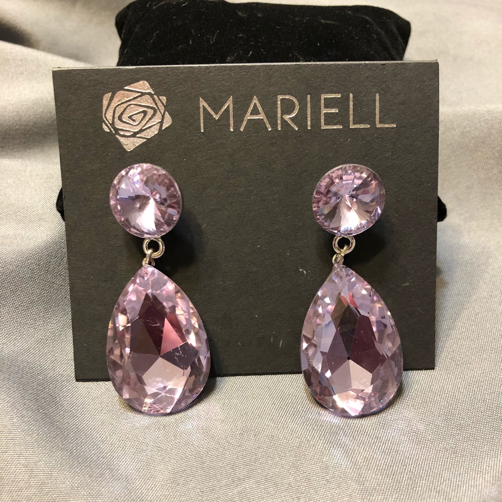 Color Splash Pear Shaped Drop Earrings